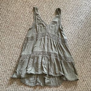 American Eagle Lace Panel Tank Top